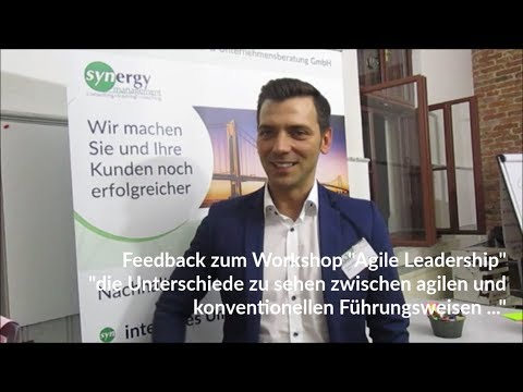 Feedback zum Synergy-Workshop &quot;Agile Leadership&quot; von Danijel Aleksic